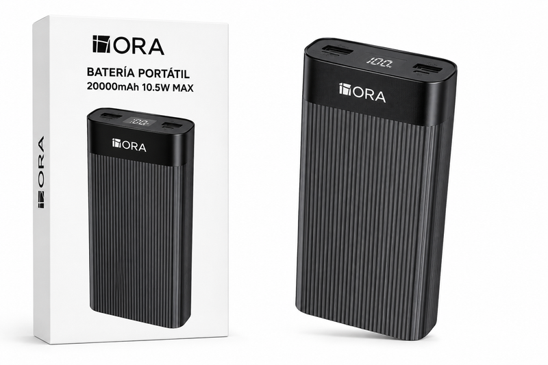 Batería Portátil ORA Power Bank 20,000mAh – 10.5W