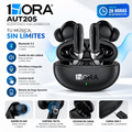 Audífonos Inalámbricos Bluetooth 1Hora AUT205 Negros – Sonido y Estilo